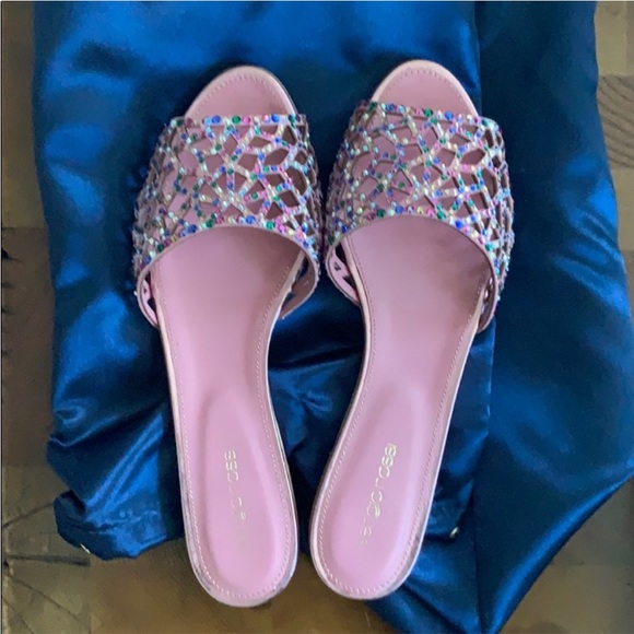 Sergio Rossi Tresor Strass Crystal Sandals (Size 39) - Picture 3 of 6
